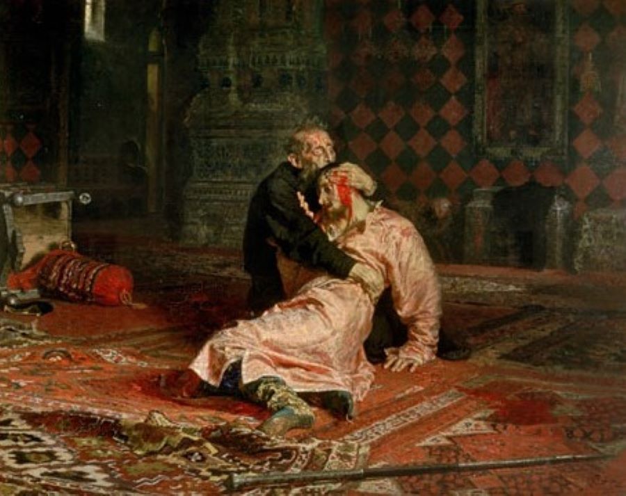 Иван Грозный и сын его Иван 16 ноября 1581 года (И. Репин, 1885 