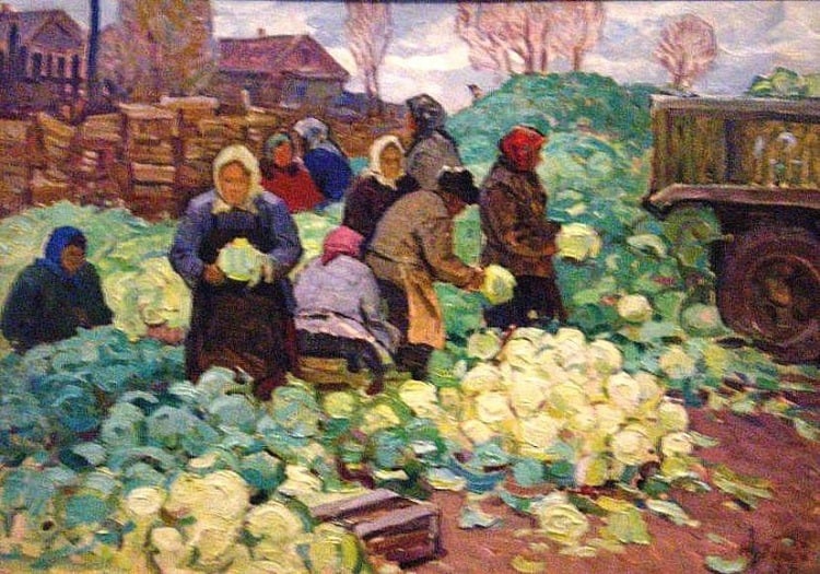 Уборка урожая в России