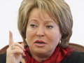 Матвиенко отчитала главу минтруда на заседании Совета Федерации